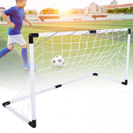 Set fotbal, 2 porti fotbal, minge si pompa, 92x61x48 cm, alb negru