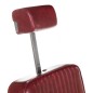 Scaun pentru frizerie, inaltime maxima 73 cm, spatar inclinabil, suport picioare, latime 50 cm, baza 65 cm, burgundy