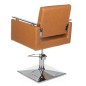 Scaun salon infrumusetare, inaltime reglabila, design ergonomic, latime 50 cm, maro deschis