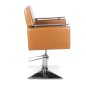 Scaun salon infrumusetare, inaltime reglabila, design ergonomic, latime 50 cm, maro deschis