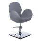 Scaun coafor, inaltime maxima 59 cm, design modern, baza 69 cm, gri