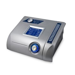 Aparat microdermabraziune cu diamant 5 in 1, ultrasunete, scrubber, hot-cold, terapie cu fotoni, 100W, 69 cm Hg