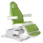 Scaun cosmetic electric Mazaro, piele ecologica, suport picioare, inaltime reglabila, verde/alb