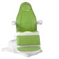 Scaun cosmetic electric Mazaro, piele ecologica, suport picioare, inaltime reglabila, verde/alb