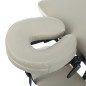 Pat masaj, forma ergonomica, reglabil pe inaltime 62-83 cm, cadru lemn, sustine 130 kg, cotiere reglabile