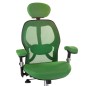 Scaun de birou, inaltime reglabila 46-56 cm, forma ergonomica, baza metalica, mesh verde