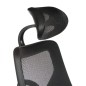 Scaun ergonomic de birou, design modern, inaltime reglabila, mesh, negru