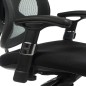 Scaun ergonomic de birou, design modern, inaltime reglabila, mesh, negru