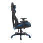 Scaun gaming, ergonomic, roti pivotante, inaltime maxima 56 cm, negru, albastru