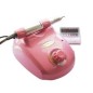 Freza unghii, 10W, 35.000 RPM, TWIST-LOCK, 6 capete, 6 inele abrazive, roz