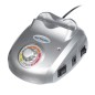 Freza electrica unghii, 35.000 RPM, 10W, 6 capete, 6 inele abrazive, 110-220V/50-60Hz, argintiu