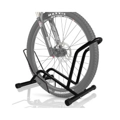 Suport de podea pentru bicicleta, roti de la 16 la 29 inch, cadru otel, negru