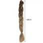 Extensii par sintetic pentru impletituri, ombre blond, lungime 60 cm