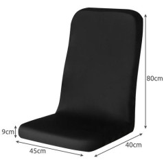 Husa universala pentru scaun de birou, 40 x 45 x 9 cm, neagra