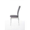 Scaun living/sufragerie Halmar K309, cadru metal,  stil modern, 43x57x97x47cm, textil, gri deschis