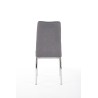 Scaun living/sufragerie Halmar K309, cadru metal,  stil modern, 43x57x97x47cm, textil, gri deschis