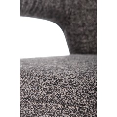 Scaun living/sufragerie Halmar K441, cadru metal,  stil modern, 50x62x92x48cm, textil, gri