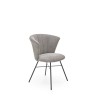 Scaun living/sufragerie Halmar K459, cadru metal,  stil modern, 60x59x79x48cm, textil, gri