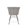 Scaun living/sufragerie Halmar K459, cadru metal,  stil modern, 60x59x79x48cm, textil, gri