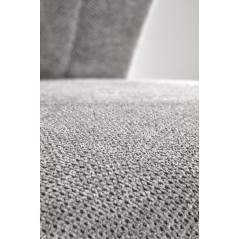 Scaun living/sufragerie Halmar K459, cadru metal,  stil modern, 60x59x79x48cm, textil, gri