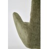 Scaun living/sufragerie Halmar K495, cadru lemn, rotativ 180 grade, stil modern, 60x65x87x51cm, textil, verde