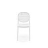 Scaun dining/bucatarie Halmar K529, cadru polipropilena, stil scandinav, 42x51x83x46cm, polipropilena, alb