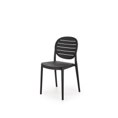 Scaun dining/bucatarie Halmar K529, cadru polipropilena, stil scandinav, 42x51x83x46cm, polipropilena, negru