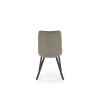 Scaun tapitat living/sufragerie Halmar K561, cadru metal, spatar matlasat, stil scandinav, 44x58x85x47cm, stofa, verde