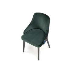 Scaun tapitat living/sufragerie Halmar Endo, cadru lemn, stil clasic, 57x56x86x47cm, catifea, verde