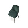 Scaun tapitat living/sufragerie Halmar Endo, cadru lemn, stil clasic, 57x56x86x47cm, catifea, verde