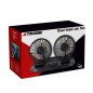 Ventilator auto dublu, rotire 360 grade, inclinare 180 grade, 2 trepte viteza, alimentare bricheta auto 24V, cablu 1,2 m