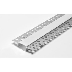 Profil pentru banda LED, montaj incastrat, lungime 2 metri, aluminiu anodizat