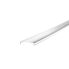 Capac profil benzi LED, 20 mm x 2 m, alb, policarbonat