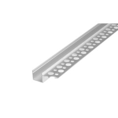 Profil pentru banda LED single, incastrat unilateral, lungime 2 metri, aluminiu anodizat