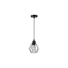 Lustra suspendata LED Otto, 1 pendul, diametru baza 10 cm, 35W, E27, IP20, negru