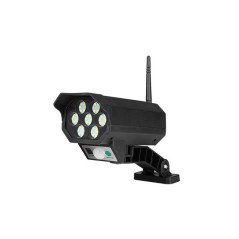 Lampa solara LED de perete, autonomie 8h, distanta detectare 4-6m, IP65, 6500K, 250lm, 5W, 100 surse, negru