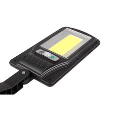 Lampa solara LED stradala, telecomanda IR, IP44, 6500K, 300lm, 10W, 100 surse lumina