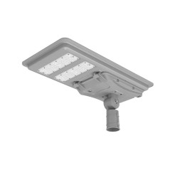 Lampa solara LED stradala, autonomie 14h, 5000K, 4500lm, 200W, 60 surse, gri