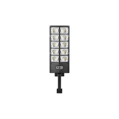 Lampa solara stradala, 300 LED-uri, senzor de miscare, telecomanda, IP65, 6000K, 4200lm, 300W, negru