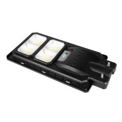 Lampa solara LED stradala, autonomie 6-20h, IP65, 6000K, 2400lm, 200W, 200 surse, negru