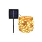 Ghirlanda solara decorativa, 500 LED-uri, IP44, 3000K, 70lm, 10W, senzor crepuscular