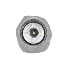 Lampa solara de gradina, forma piatra, IP44, 1 x LED 6500K, 5lm, 0.06W, gri