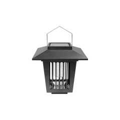 Lampa solara LED tarus, autonomie 6-8h, IP44, 6500K, 10lm, 0.06W, 2 surse, negru