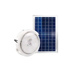 Proiector solar LED gradina, autonomie 14h, telecomanda, 5000K, 2800lm, 120W, 120 surse, alb