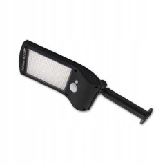 Lampa solara LED stradala, autonomie 8h, IP65, 5500-6000K, 300lm, 5W, 36 surse, negru