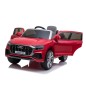 Masinuta electrica Audi Q8, lumini LED fata/spate, Bluetooth, USB, MP3, roti spuma EVA, 108x66x55 cm, rosie