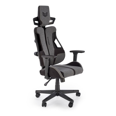 Scaun gaming Halmar Nitro 2, inaltime reglabila 130-137cm, cotiere reglabile, textil, gri/negru