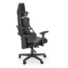 Scaun gaming Halmar Nitro 2, inaltime reglabila 130-137cm, cotiere reglabile, textil, gri/negru