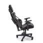 Scaun gaming, reglabil, rotativ, 130-137 cm, cotiere reglabile, mecanism balansare, blocare, textil, gri/negru