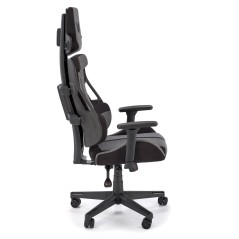 Scaun gaming Halmar Nitro 2, inaltime reglabila 130-137cm, cotiere reglabile, textil, gri/negru